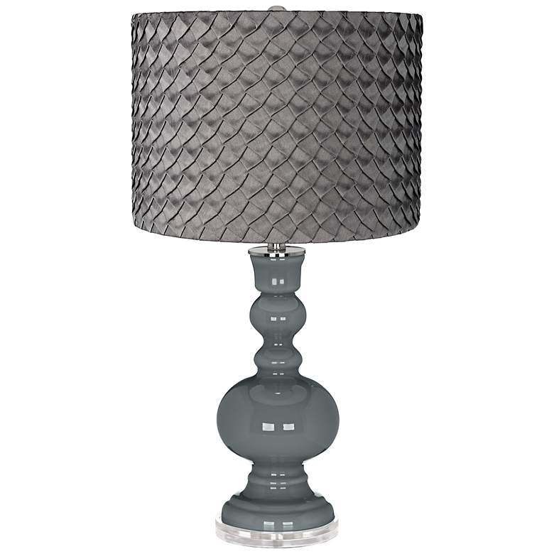 Image 1 Software Pleated Charcoal Shade Apothecary Table Lamp