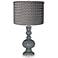 Software Pleated Charcoal Shade Apothecary Table Lamp