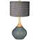 Software Pleated Charcoal Shade Wexler Table Lamp
