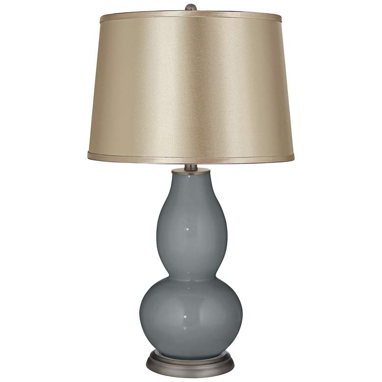 Image 1 Software Satin Champagne Shade Double Gourd Table Lamp