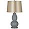 Software Satin Champagne Shade Double Gourd Table Lamp