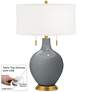 Software Toby Brass Accents Table Lamp with Dimmer