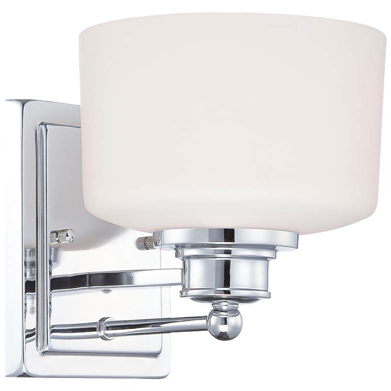 Image 1 Soho; 1 Light; Vanity Fixture with Satin White Glass