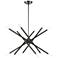 Soho 12 Light Black Chrome Chandelier