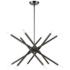 Soho 12 Light Black Chrome Chandelier