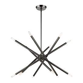 Image5 of Soho 12 Light Black Chrome Chandelier more views