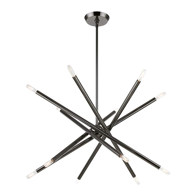 Image 6 Soho 12 Light Black Chrome Chandelier more views