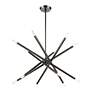 6_Soho 12 Light Black Chrome Chandelier more views