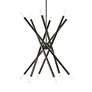 7_Soho 12 Light Black Chrome Chandelier more views