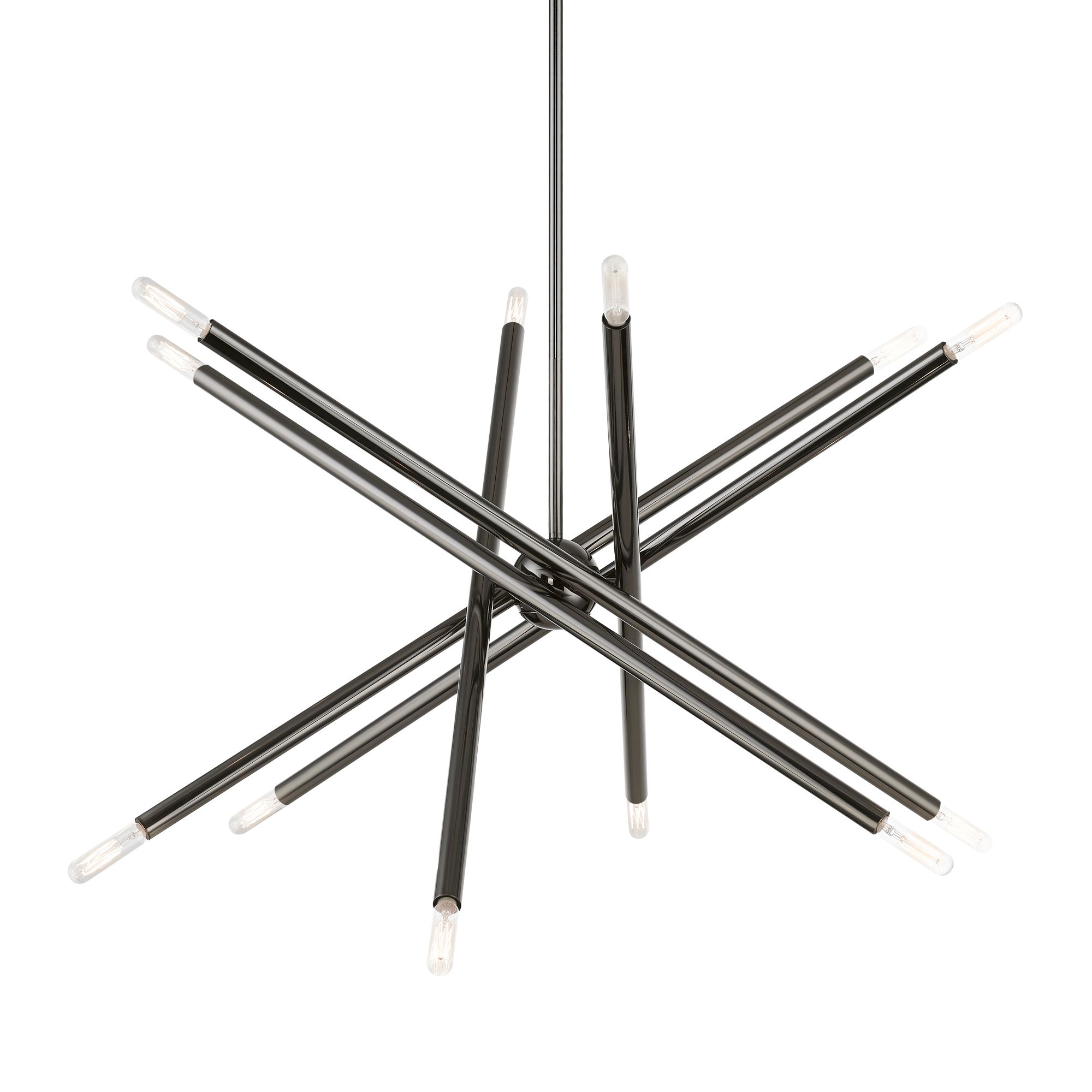 Soho 12 Light Black Chrome Chandelier