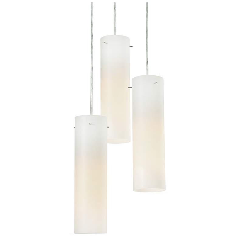 Image 1 Soho 15 1/4" Wide Satin Nickel 3-Light Pendant