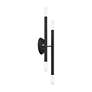 7_Soho 17" High Black with Brushed Nickel 4-Light Wall Sconce more views