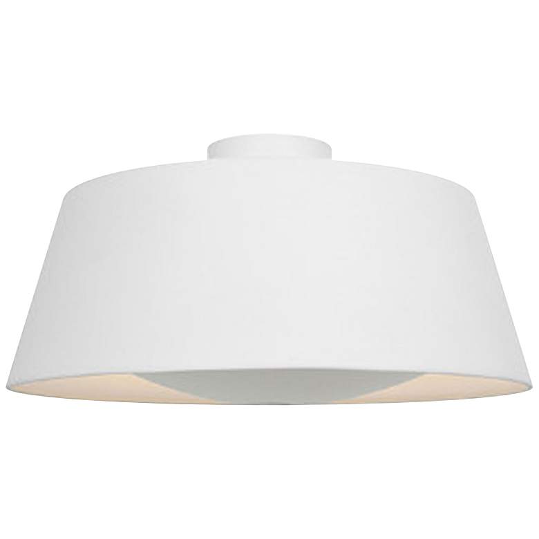 Image 1 SoHo 18 3/4" Wide Rice Metal LED Ceiling Light