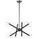 Soho 19 1/2" Wide Black Chrome 8-Light Geometric Chandelier