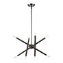 3_Soho 19 1/2" Wide Black Chrome 8-Light Geometric Chandelier more views