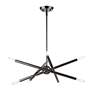 5_Soho 19 1/2" Wide Black Chrome 8-Light Geometric Chandelier more views