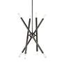 7_Soho 19 1/2" Wide Black Chrome 8-Light Geometric Chandelier more views