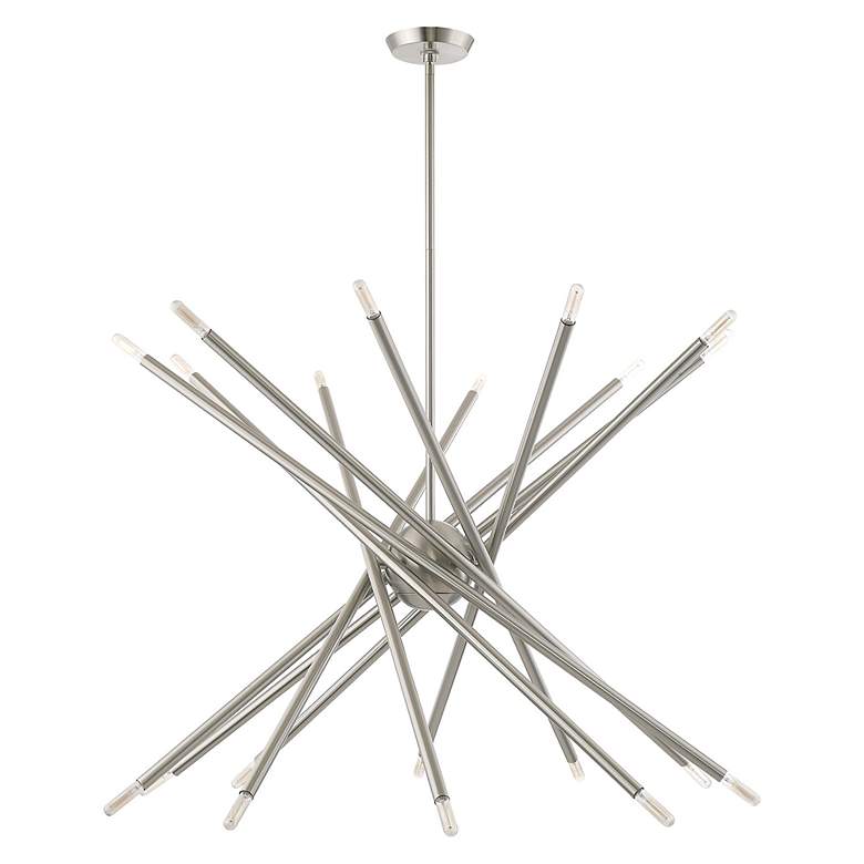 Image 4 Soho 20 Light Brushed Nickel Chandelier more views