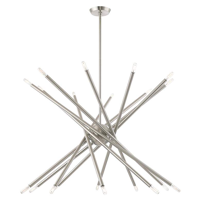 Image 5 Soho 20 Light Brushed Nickel Chandelier more views