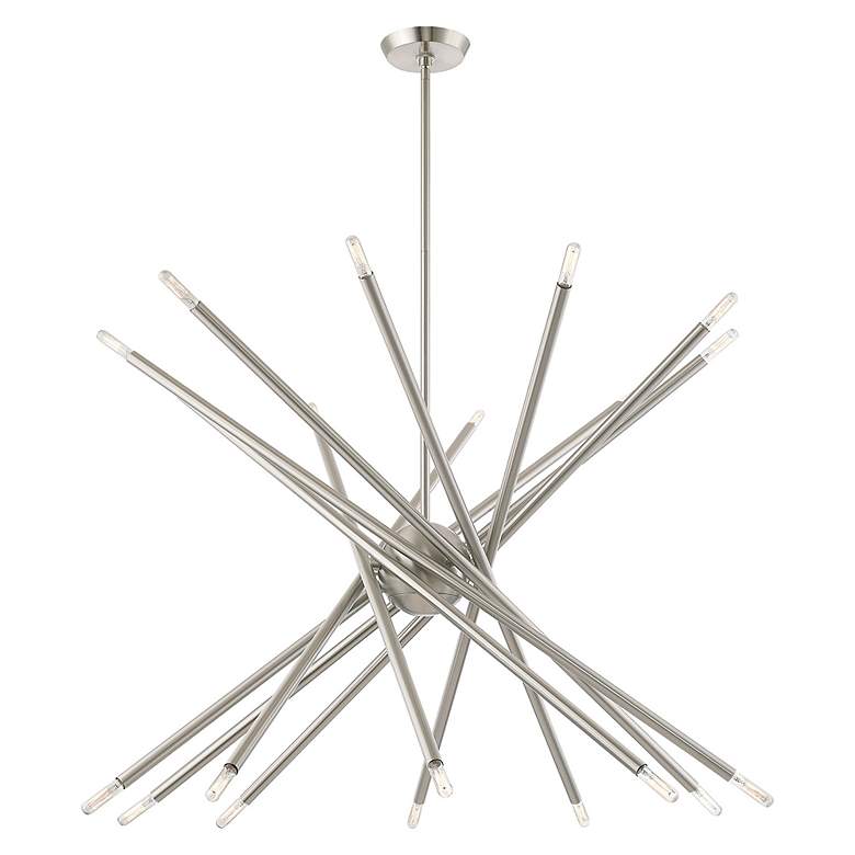 Image 6 Soho 20 Light Brushed Nickel Chandelier more views