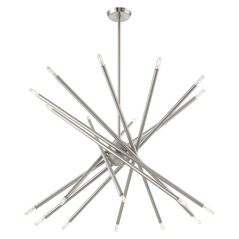 Image 7 Soho 20 Light Brushed Nickel Chandelier more views