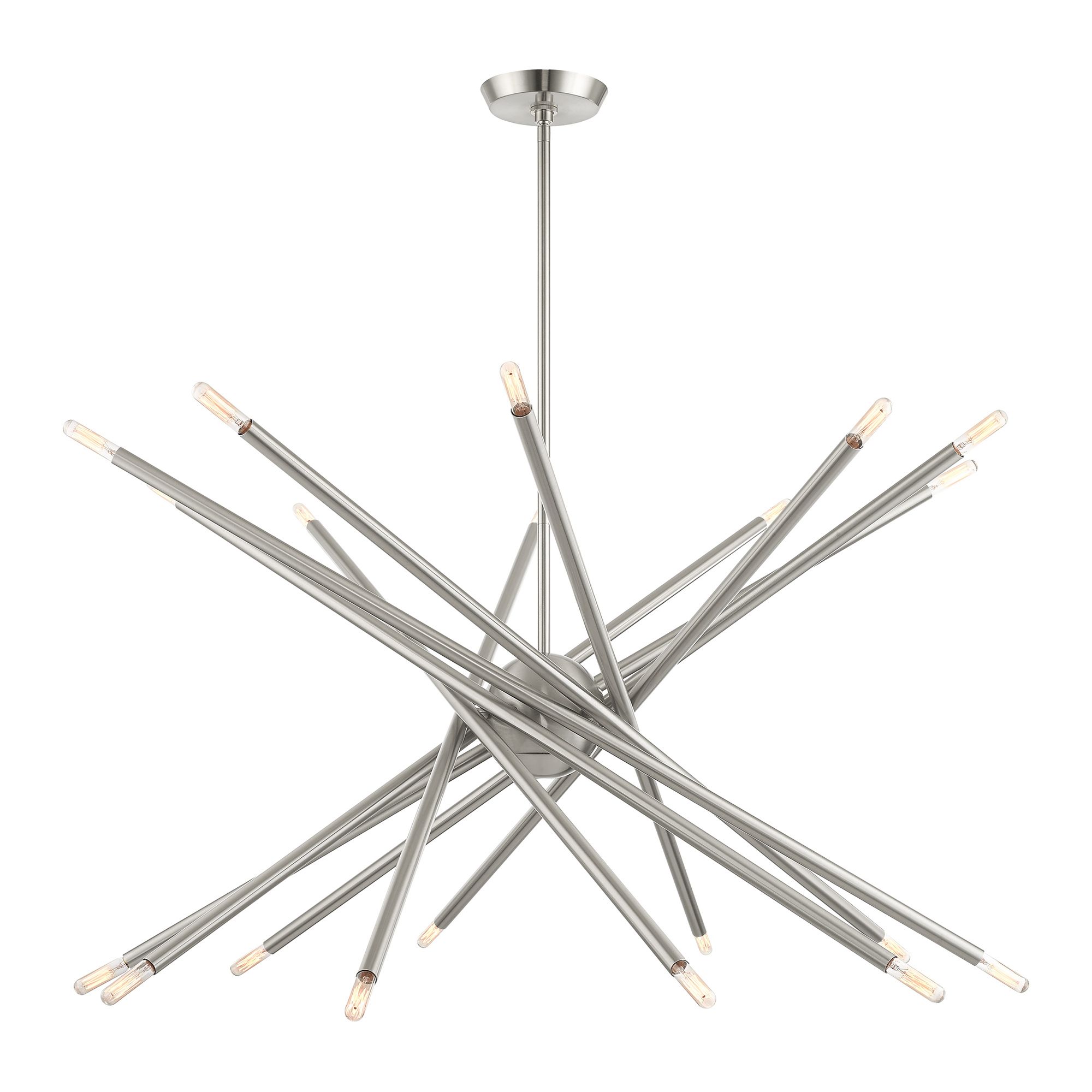 Soho 20 Light Brushed Nickel Chandelier
