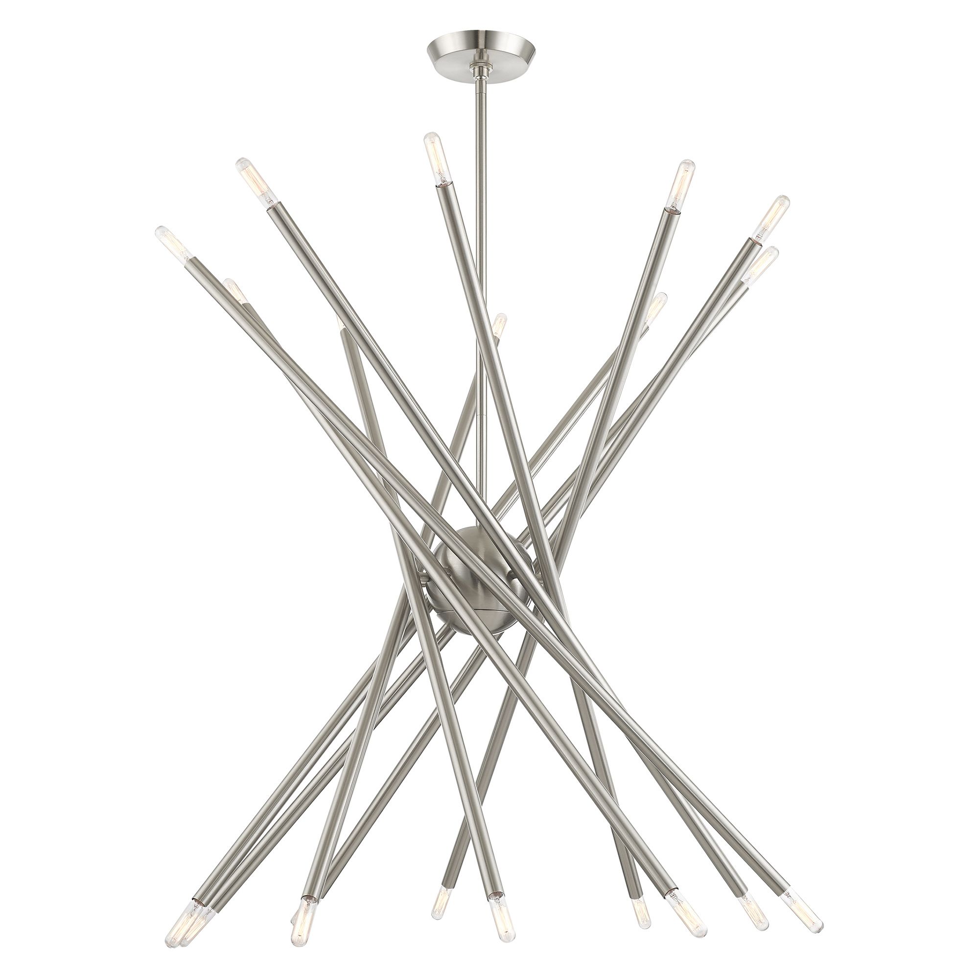 Soho 20 Light Brushed Nickel Chandelier
