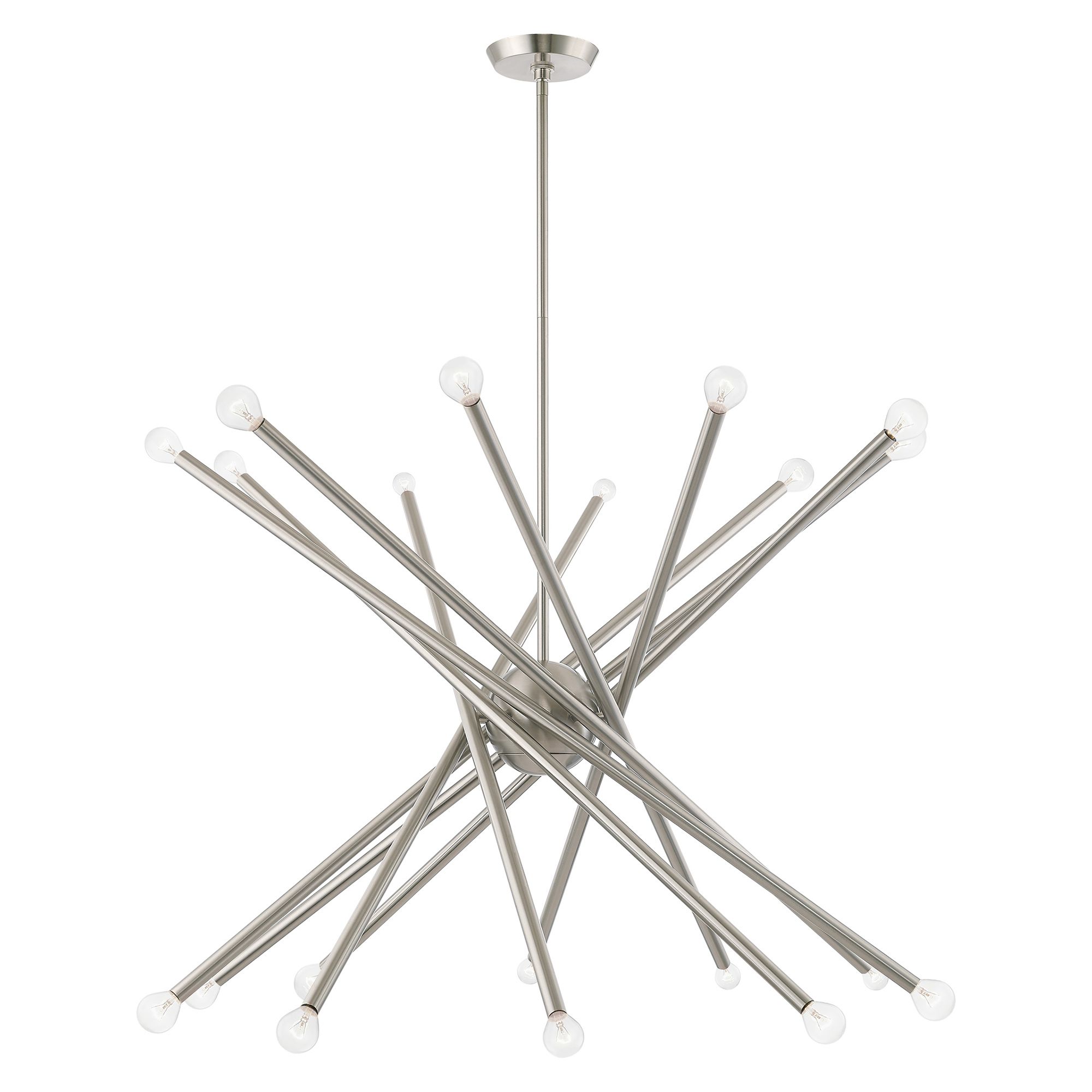 Soho 20 Light Brushed Nickel Chandelier