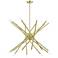 Soho 20 Light Satin Brass Large Chandelier