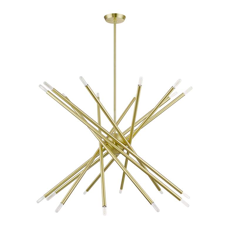 Image 3 Soho 20 Light Satin Brass Large Chandelier more views