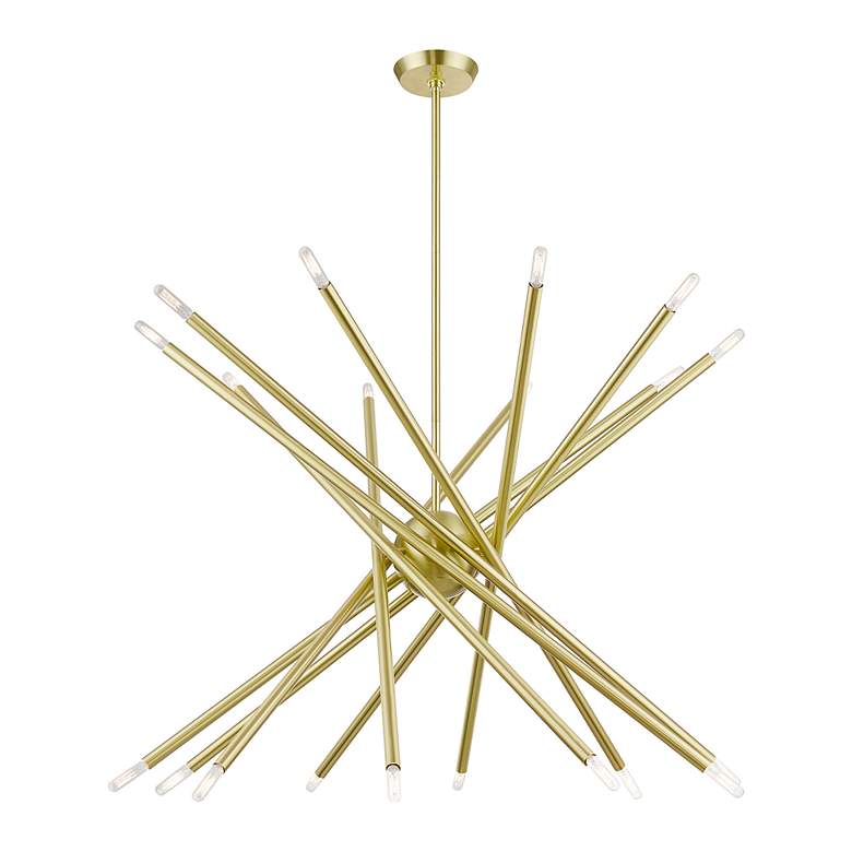 Image 4 Soho 20 Light Satin Brass Large Chandelier more views
