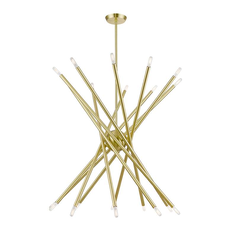 Image 5 Soho 20 Light Satin Brass Large Chandelier more views