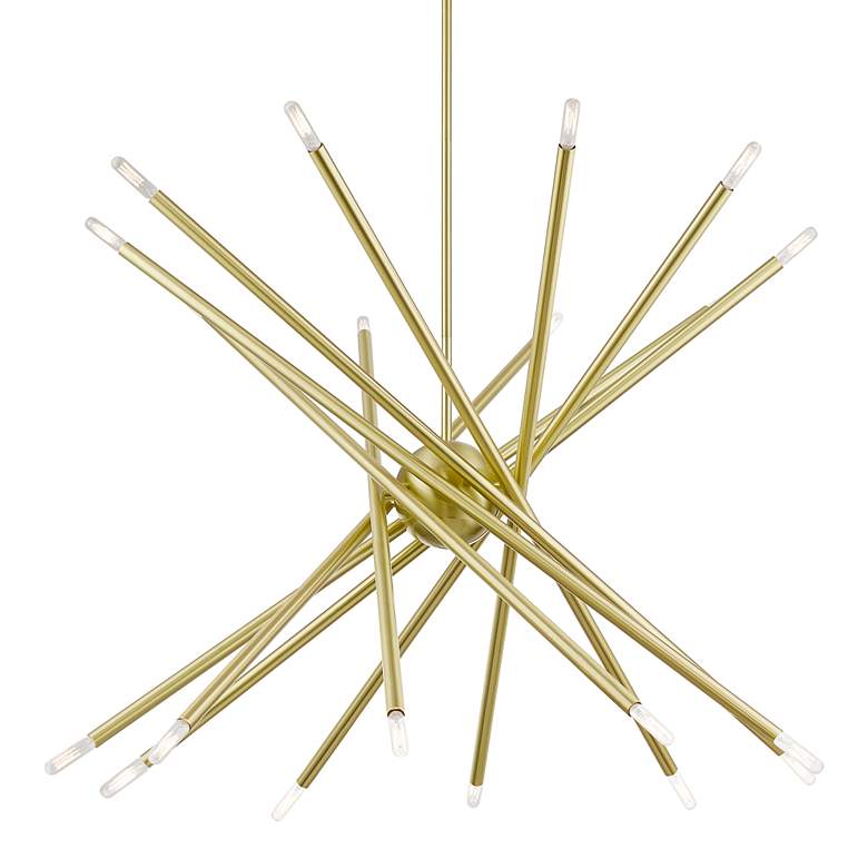 Image 6 Soho 20 Light Satin Brass Large Chandelier more views