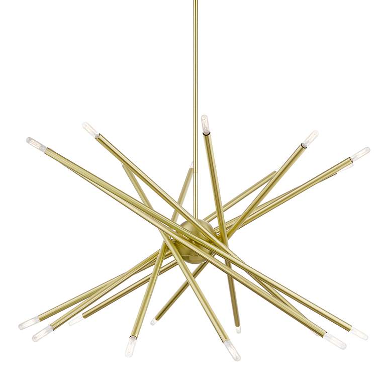 Image 7 Soho 20 Light Satin Brass Large Chandelier more views