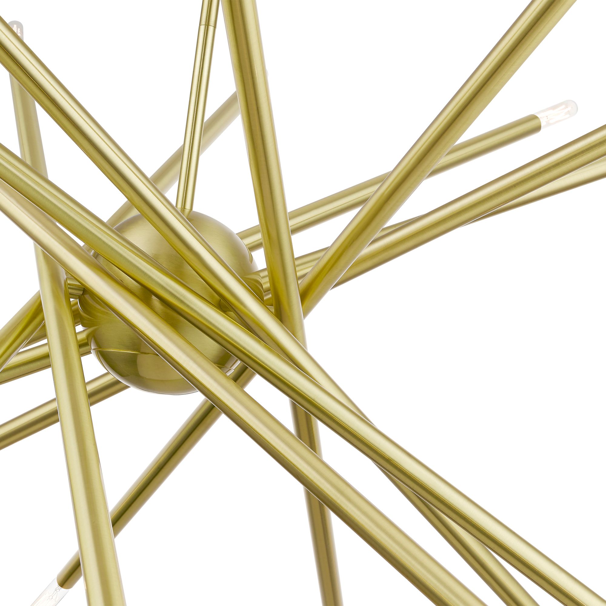 Soho 20 Light Satin Brass Large Chandelier