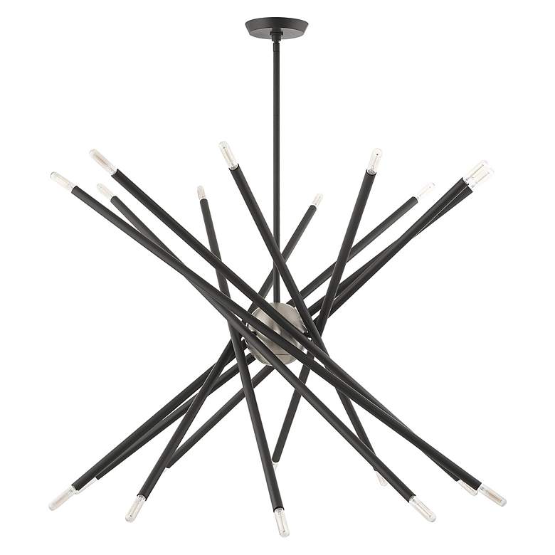 Image 3 Soho 20 Light Scandinavian Gray Chandelier more views