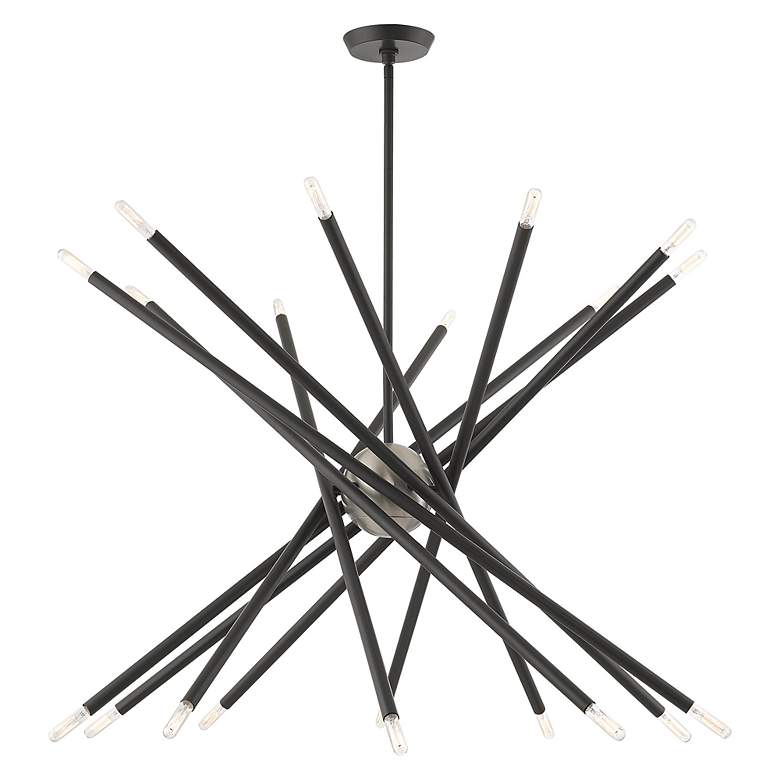 Image 4 Soho 20 Light Scandinavian Gray Chandelier more views