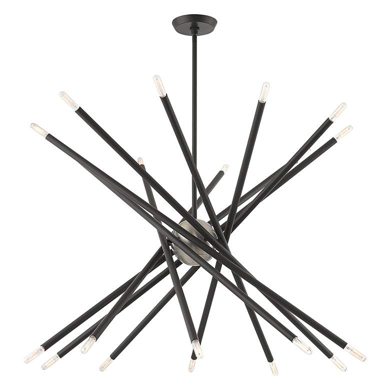 Image 5 Soho 20 Light Scandinavian Gray Chandelier more views