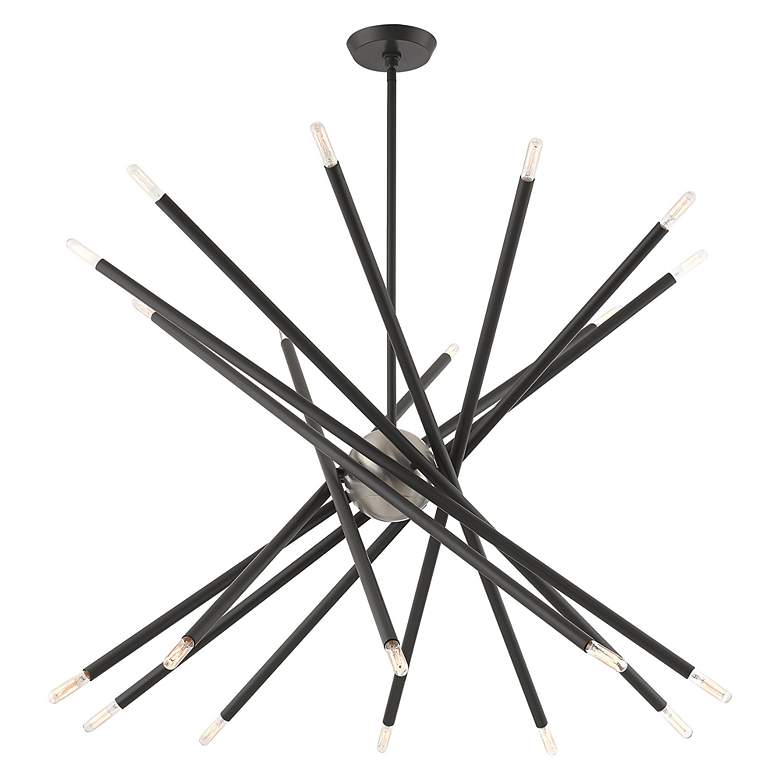 Image 6 Soho 20 Light Scandinavian Gray Chandelier more views