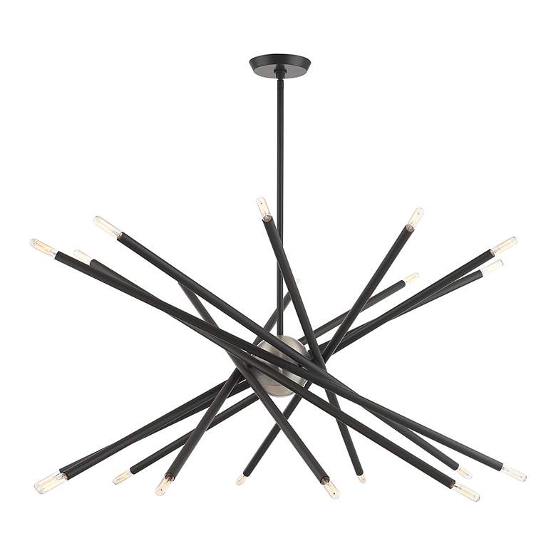 Image 7 Soho 20 Light Scandinavian Gray Chandelier more views
