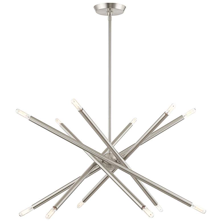 Image 2 Soho 27 1/2" Wide Brushed Nickel 12-Light Sputnik Pendant