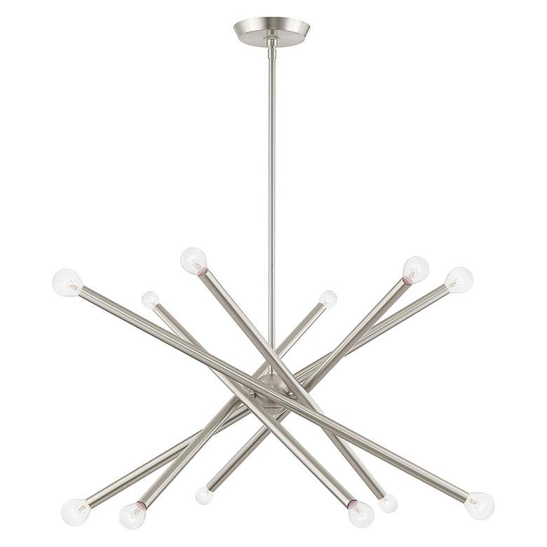Image 4 Soho 27 1/2" Wide Brushed Nickel 12-Light Sputnik Pendant more views