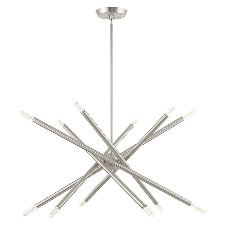 Image 5 Soho 27 1/2" Wide Brushed Nickel 12-Light Sputnik Pendant more views