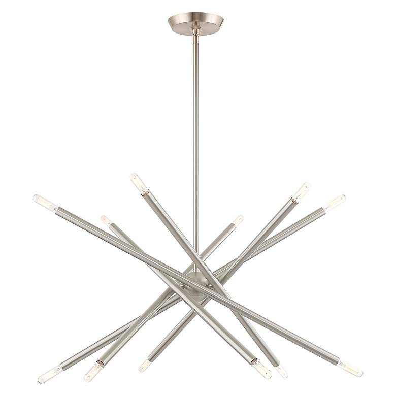 Image 6 Soho 27 1/2" Wide Brushed Nickel 12-Light Sputnik Pendant more views