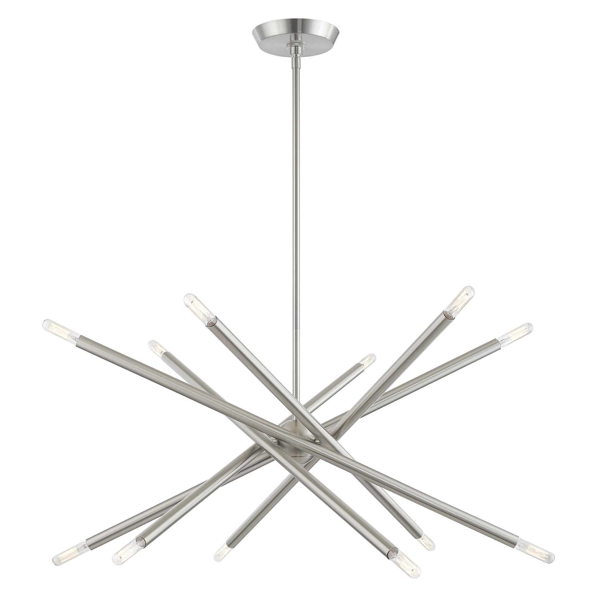 Soho 27 1/2" Wide Brushed Nickel 12-Light Sputnik Pendant