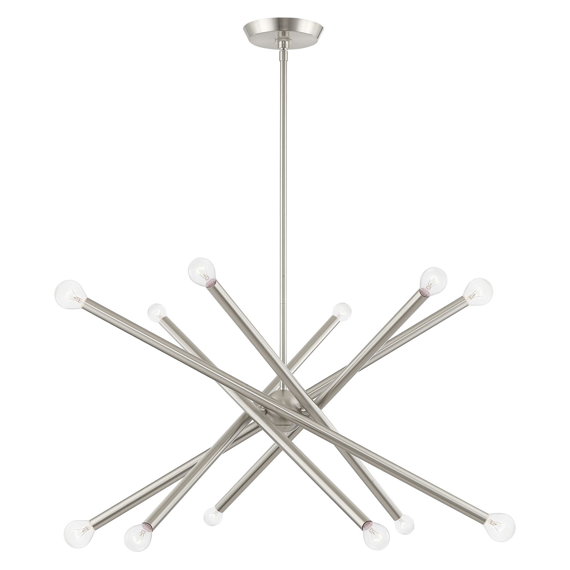 Soho 27 1/2" Wide Brushed Nickel 12-Light Sputnik Pendant
