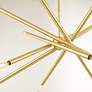7_Soho 27 1/2" Wide Satin Brass 12-Light Sputnik Chandelier more views