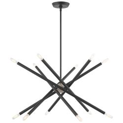 Soho 27 1/2" Wide Scandinavian Gray 12-Light Chandelier