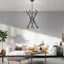 3_Soho 27 1/2" Wide Scandinavian Gray 12-Light Chandelier more views