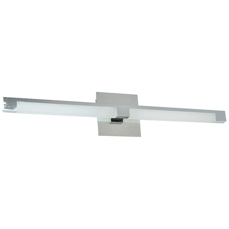 Image 2 Soho 28 1/4"W Electroplated Polished Chrome LED Bath Light